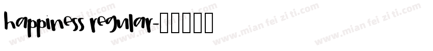 happiness regular字体转换